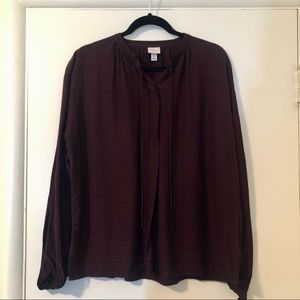 Burgundy Blouse